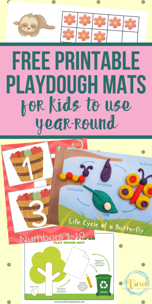 Free Printable Playdough Mats for Kids - Views From a Step Stool
